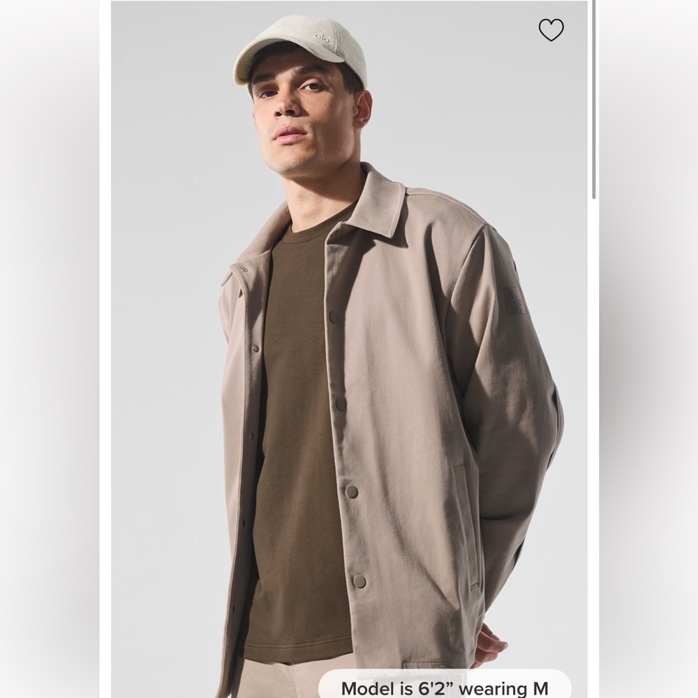 ALO Yoga Men's Beige Lightweight Jacket